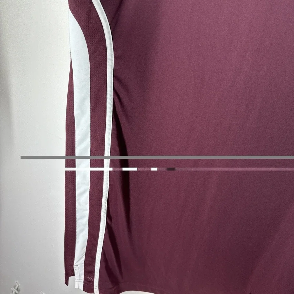 Adidas 2XT Practice Basketball Jersey Men Maroon White Mesh Performance Big Tall